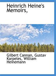 Heinrich Heine's Memoirs,,1140254944,9781140254942