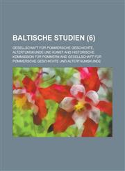 Baltische Studien (6),123450491X,9781234504915
