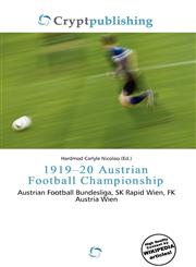 1919-20 Austrian Football Championship,6135726528,9786135726527