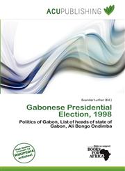 Gabonese Presidential Election, 1998,6201730559,9786201730557