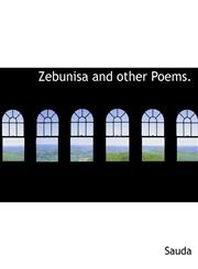 Zebunisa and other Poems.,1140539027,9781140539025