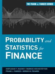 Probability and Statistics for Finance,0470400935,9780470400937