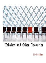 Yahvism and Other Discourses,114008738X,9781140087380