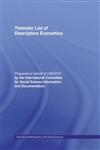 Thematic List of Descriptors - Economics (International Bibliography of Economics/Bibliographie Internationale De Science Economique),0415017777,9780415017770