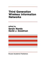 Third Generation Wireless Information Networks,0792392183,9780792392187