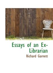 Essays of an Ex-Librarian,1115501844,9781115501842