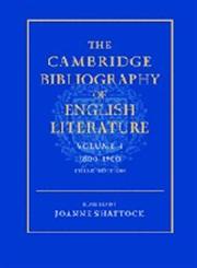 The Cambridge Bibliography of English Literature, Vol. 4 1800–1900 3rd Edition,0521391008,9780521391009