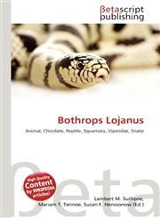 Bothrops Lojanus,6135167073,9786135167078