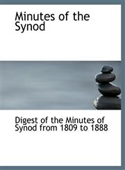 Minutes of the Synod,1140118838,9781140118831