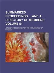 Summarized proceedings  and a directory of members Volume 51,115127898X,9781151278982