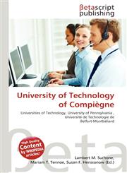 University of Technology of Compiègne,6135306375,9786135306378
