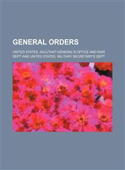 General Orders,1459098137,9781459098138