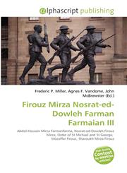 Firouz Mirza Nosrat-ed-Dowleh Farman Farmaian III,6132877835,9786132877833