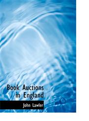 Book Auctions in England,1140175483,9781140175483