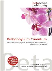 Bulbophyllum Cruentum,6136181037,9786136181035