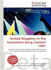 United Kingdom in the Eurovision Song Contest 1981,613505600X,9786135056006