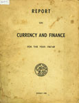 Report on Currency and Finance for the Year, 1967-68