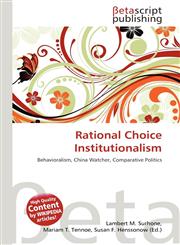 Rational Choice Institutionalism,6135044311,9786135044317