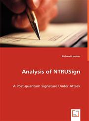 Analysis of NTRUSign,363904780X,9783639047806