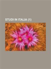 Studi in Italia (1 ),1234616629,9781234616625