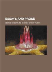 Essays and Prose,1234132389,9781234132385