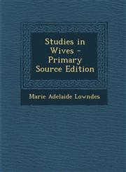 Studies in Wives,1289448167,9781289448165