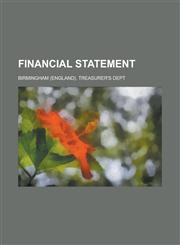 Financial Statement,1234268221,9781234268220