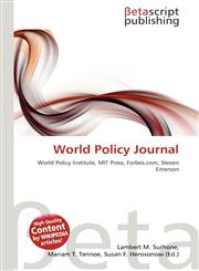 World Policy Journal,6133657693,9786133657694