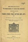 The Indian Council of Agricultural Research : Memorandum of Fibres Other than Cotton and Jute