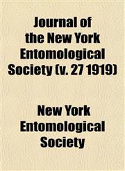 Journal of the New York Entomological Society (v. 27 1919),1152990535,9781152990531