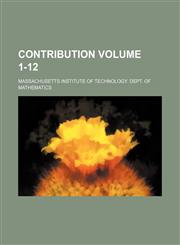 Contribution Volume 1-12,1130013073,9781130013078