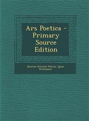 Ars Poetica - Primary Source Edition,1295548852,9781295548859