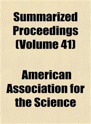 Summarized Proceedings (Volume 41),1152042041,9781152042049
