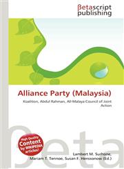 Alliance Party (Malaysia),613514877X,9786135148770