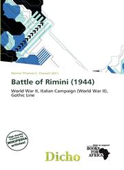 Battle of Rimini (1944),6139676029,9786139676026