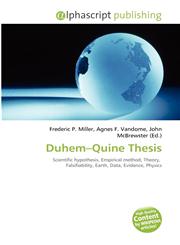 Duhem-Quine Thesis,613076457X,9786130764579