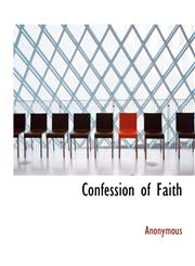 Confession of Faith,1116101076,9781116101072