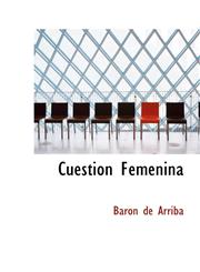 Cuestión Femenina,1110837704,9781110837700
