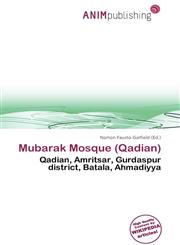 Mubarak Mosque (Qadian),6136803356,9786136803357