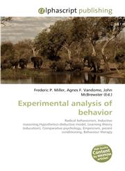 Experimental Analysis of Behavior,6130268831,9786130268831