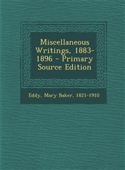 Miscellaneous Writings, 1883-1896 - Primary Source Edition,1295074672,9781295074679