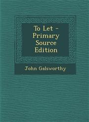 To Let - Primary Source Edition,1293017213,9781293017210