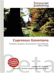 Cupressus Goveniana,6136386135,9786136386133
