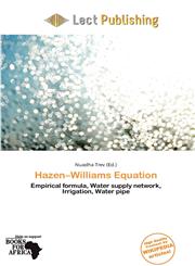 Hazen-Williams Equation,6201181865,9786201181861
