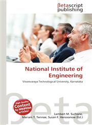 National Institute of Engineering,6136177374,9786136177373