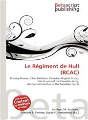Le Régiment de Hull (RCAC),6131112568,9786131112560