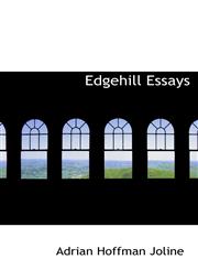 Edgehill Essays,1103149636,9781103149636