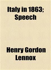 Italy in 1863; Speech,1154515117,9781154515114