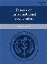 Essays on international economics.,1244041394,9781244041394