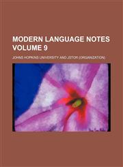 Modern language notes Volume 9,1152421352,9781152421356